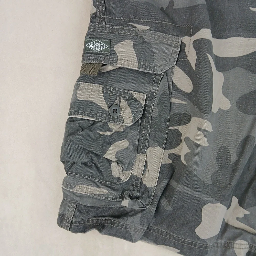 Lee Dungarees 42x12 Mens Cargo Shorts Camo‎ Canvas Heavyweight